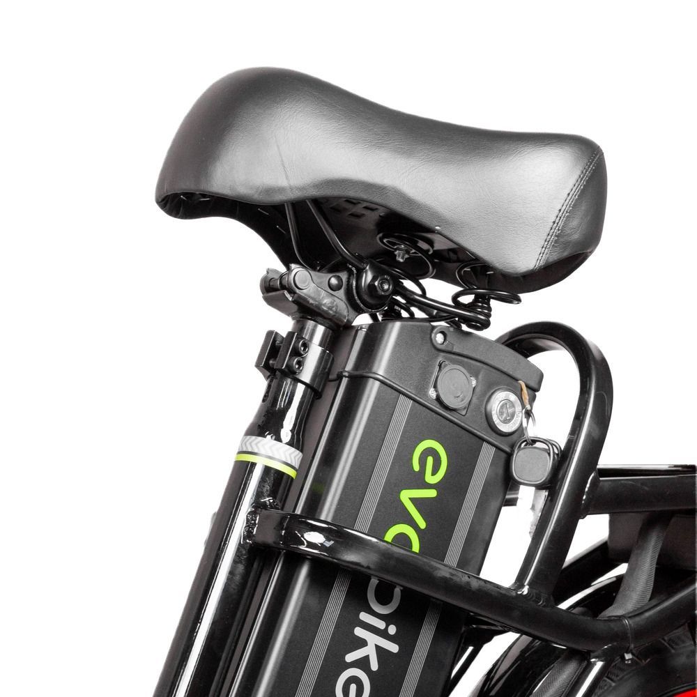 Электровелосипед EVOBIKE X-City U20 800W 48V 26Ah двухместный, 20" колеса, с двойной амортизацией, PAS и сиденьем-багажником 2 в 1 86542 фото