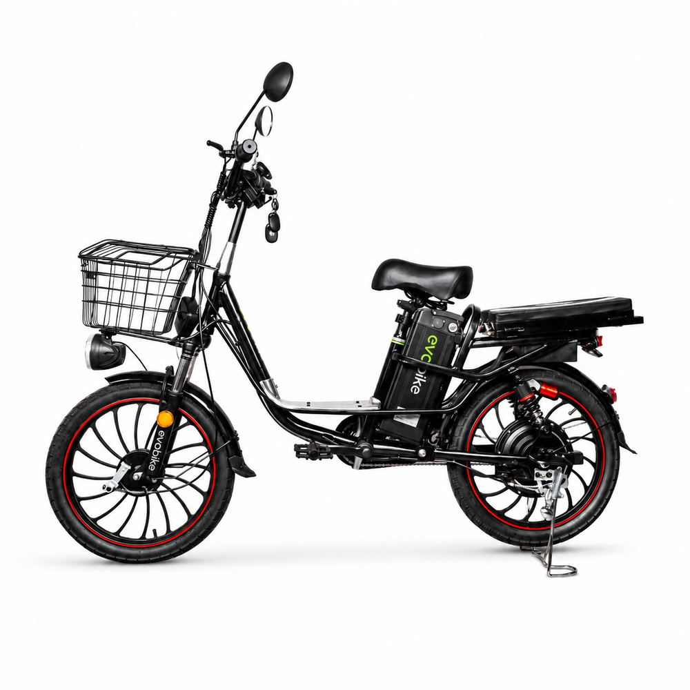 Электровелосипед EVOBIKE X-City U20 800W 48V 26Ah двухместный, 20" колеса, с двойной амортизацией, PAS и сиденьем-багажником 2 в 1 86542 фото
