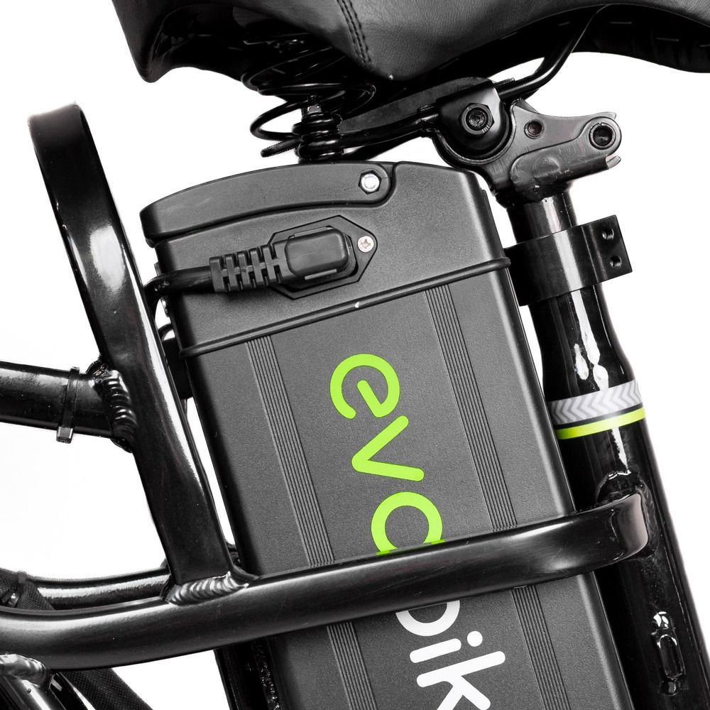 Электровелосипед EVOBIKE X-City U20 800W 48V 26Ah двухместный, 20" колеса, с двойной амортизацией, PAS и сиденьем-багажником 2 в 1 86542 фото