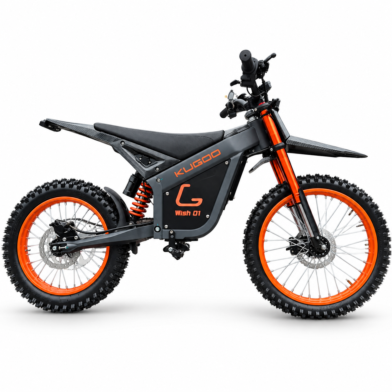 Электровелосипед KUGOO Wish 01 Ultra 2900W Peak 6000W, аккумулятор 60V 35Ah, скорость до 80 км/ч, Off-Road 19/17, гидравлика, NFC, полная амортизация 016000 фото