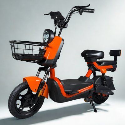 Электровелосипед EVOBIKE ATLAS оранжевый 600W 48V 20Ah | с PAS системой, с корзиной и сидением для другого пассажира 76543 фото