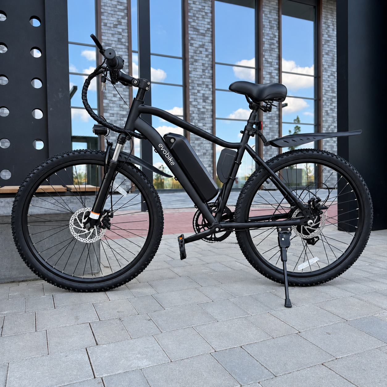 Електровелосипед EVOBIKE Vivo N2 PRO чорний  800W 36V 18Ah, колеса 26&times;2.5&Prime;, Shimano 7 швидкостей, PAS, знімний акумулятор 2618 фото