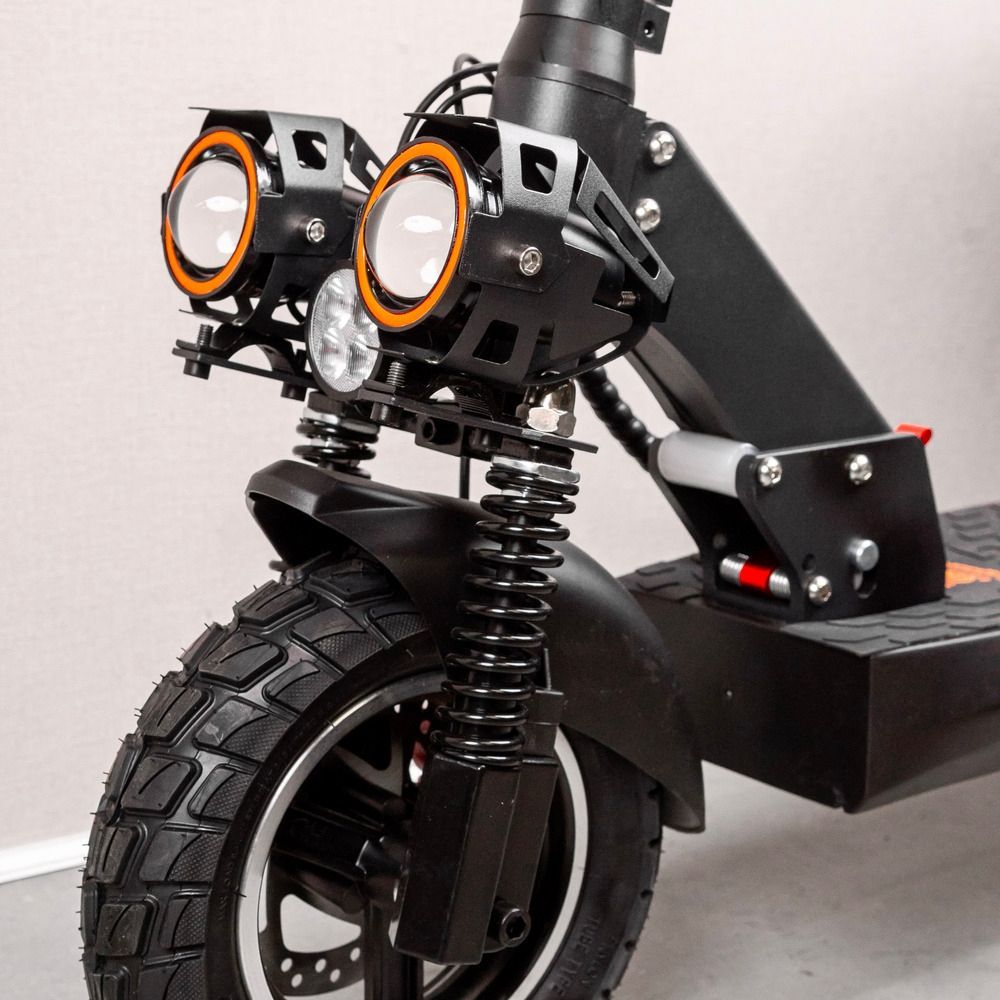 Електросамокат Kugoo Kirin M4 Pro Plus New |1200W 48V 18Ah |OFF ROAD 10.5" з NFC-дисплеєм, 3 LED-фарами, RGB-підсвіткою, поворотниками та подвійною амортизацією без сидінням. 567843 фото