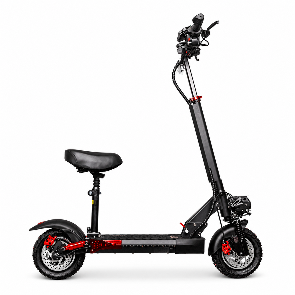 Електросамокат Kugoo Kirin M4 Pro Plus New |1200W 48V 18Ah |OFF ROAD 10.5" з NFC-дисплеєм, 3 LED-фарами, RGB-підсвіткою, поворотниками та подвійною амортизацією без сидінням. 567843 фото
