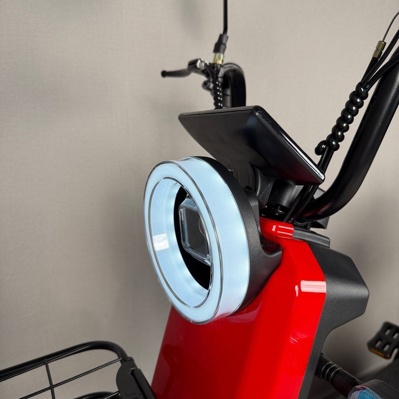 EVOBIKE Nova S 500W 48V 12Ah удобный электровелосипед с 2 сиденьями, корзиной и поворотниками, простой и надежный для города и села, красного цвета 19261409 фото