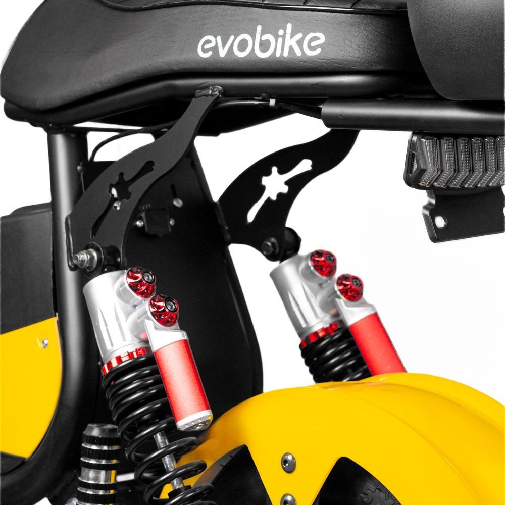 Электровелосипед EVOBIKE Spark X2 Pro в стиле CityCoco 2000W Li-ion 48V 24Ah, широкие 15&times;6 бескамерные колеса, и гидравлические тормоза, желтый 7656 фото