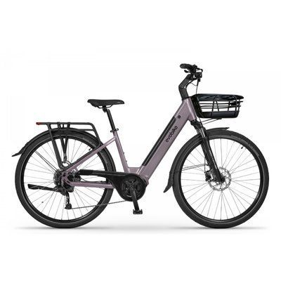 EVOBIKE Vivo N1 600W 48V 13Ah &mdash; сучасний міський електровелосипед 26&rdquo; з літій-іонним акумулятором, LED-дисплеєм, корзиною, PAS-assist і Shimano 7 швидкостей, легкий e-bike для міста, графітового (сірого) кольору 162837 фото