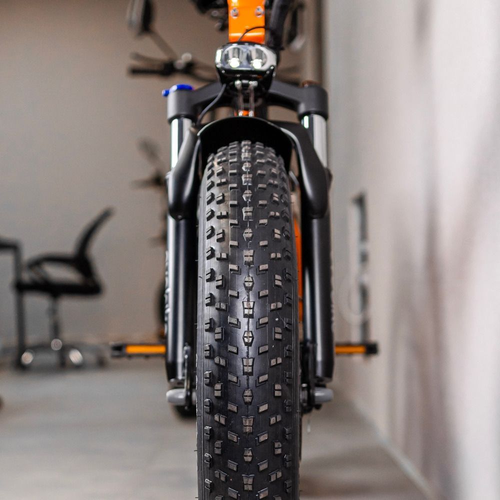 Электрофетбайк EVOBIKE Storm V8 PRO оранжевый 1000W 48V 18Ah 20&times;4" складной с системой PAS, Shimano 7-Speed ​​и съемным Li-ion аккумулятором 48184 фото