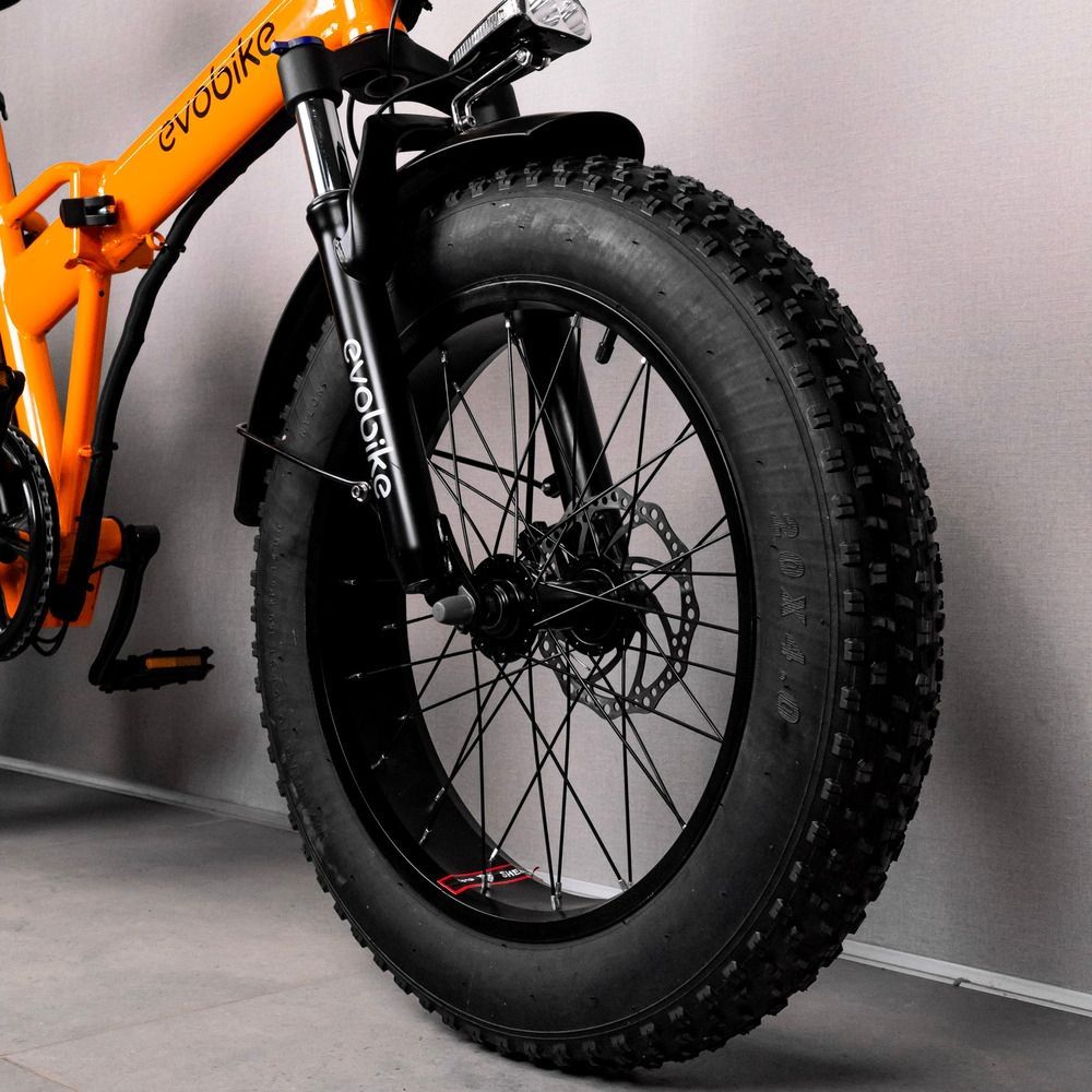 Электрофетбайк EVOBIKE Storm V8 PRO оранжевый 1000W 48V 18Ah 20&times;4" складной с системой PAS, Shimano 7-Speed ​​и съемным Li-ion аккумулятором 48184 фото