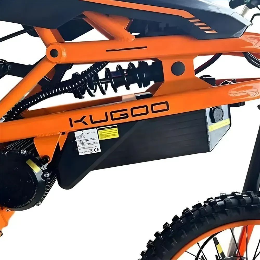 KUGOO Wish 02 Pro 2026 2500W 60V 27Ah &mdash; электрический off-road велосипед, колеса 19"/17", обновленный усиленный литий-ионный аккумулятор, оранжевый цвет 4501789 фото