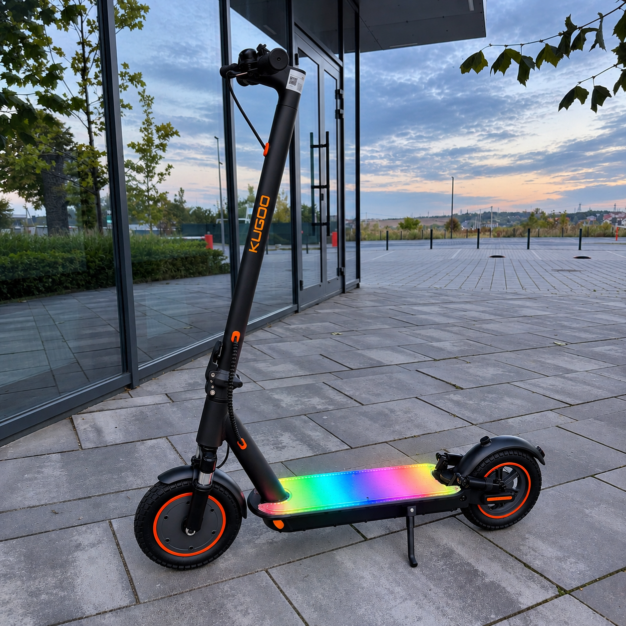 Електросамокат KUGOO PRO 5 LED MAX 750W 36V 13Ah, 10" надувні OFF-ROAD колеса, 35 км/год, передня та задня амортизація 75005 фото