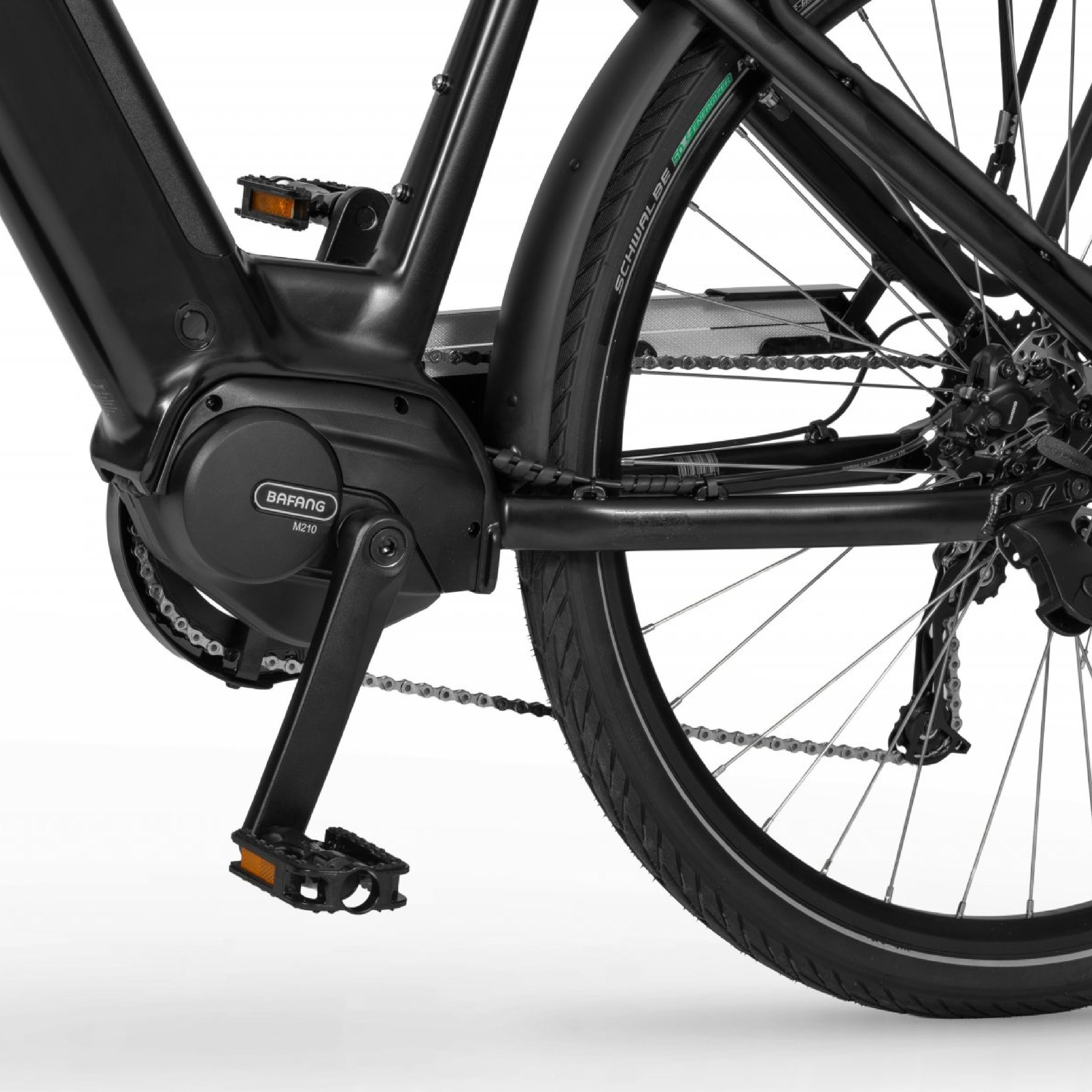 EVOBIKE Vivo N1 600W 48V 13Ah &mdash; сучасний міський електровелосипед 26&rdquo; з літій-іонним акумулятором, LED-дисплеєм, корзиною, PAS-assist і Shimano 7 швидкостей, легкий e-bike для міста, чорного кольору 162838 фото