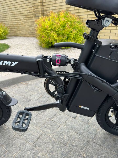 Электровелосипед ASKMY U15 Pro 48V 500W 13Ah | складной с амортизацией, дополнительным сидением и корзиной  0701 фото