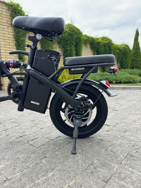 Електровелосипед ASKMY U15 Pro 48V 500W 18Ah | складний з амортизацією, додатковим сидінням та кошиком 0703 фото