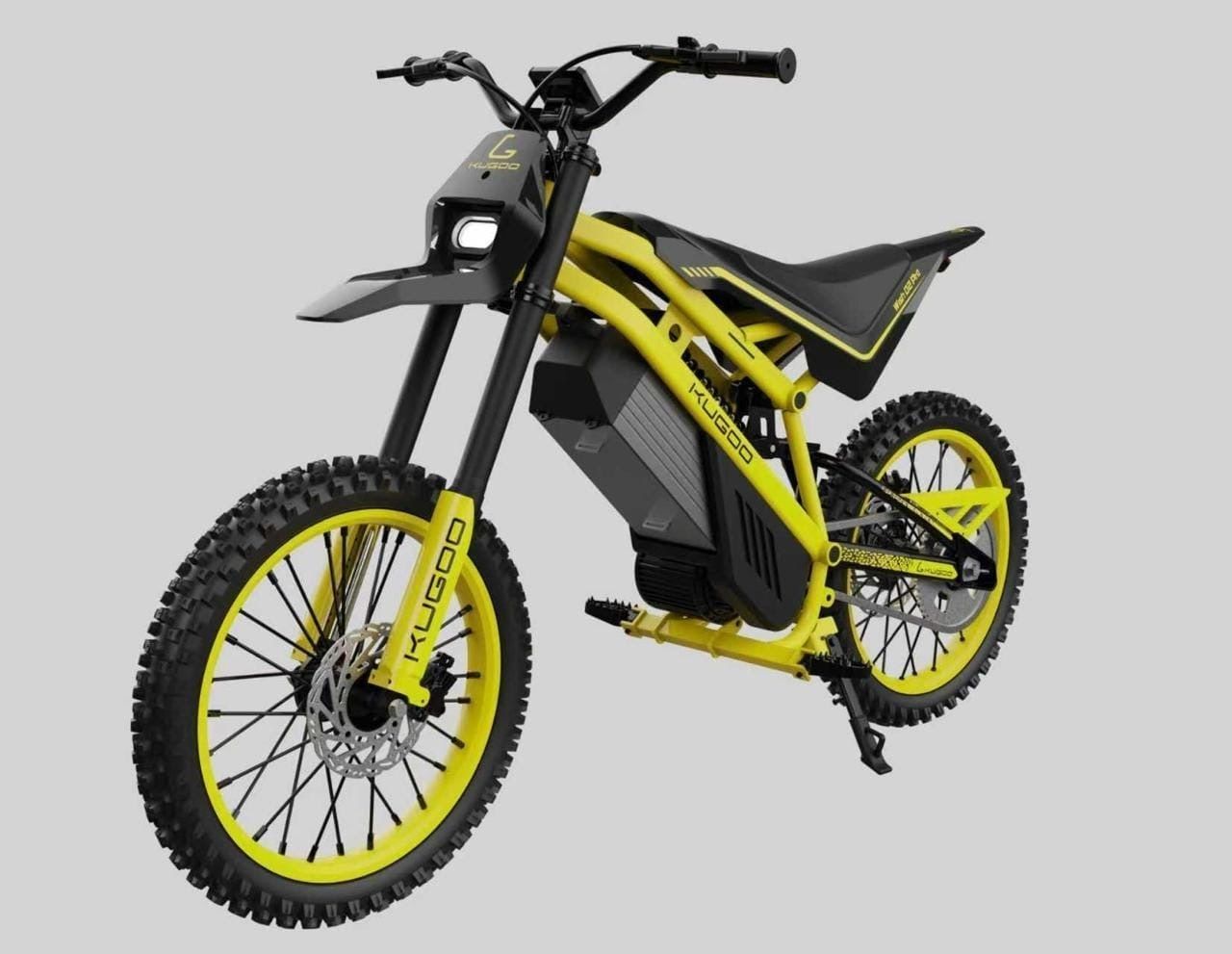 KUGOO Wish 02 Pro 2026 2500W 60V 27Ah &mdash; електричний off-road велосипед, колеса 19"/17", оновлений посилений літій-іонний акумулятор, неоновий жовтий колір 4501791 фото