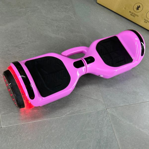 Гіроборд SMART BALANCE U6 Infinity 2024 карамельно - рожевий з музикою і LED - підсвіткою колес 8001 фото
