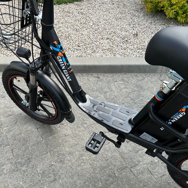 Электровелосипед GREEN GIANT U18  Pro (48V, 15Ah, 600W) с амортизатором | черный | с раскладным сиденьем-багажником 00345 фото