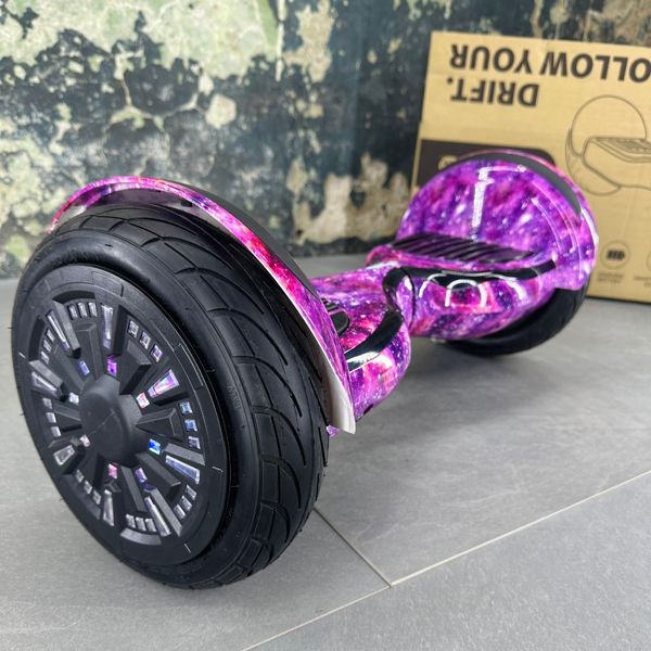 Гироборд SMART BALANCE U10 Turbo 2024 10 дюймов Фиолетовый космос с самобалансом + APP | с LED – подсветкой колес 2102 фото